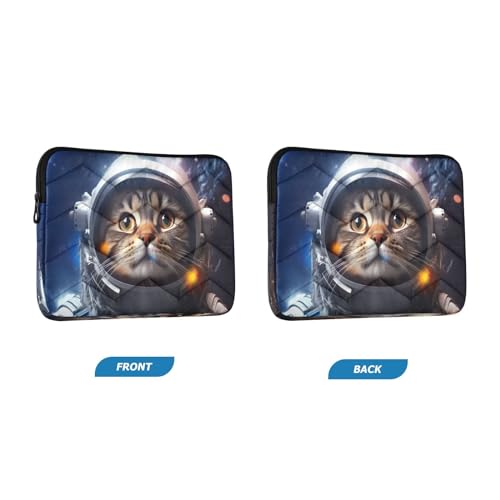 Funda para portátil con diseño de gato astronauta, 13-14 pulgadas miniatura 2
