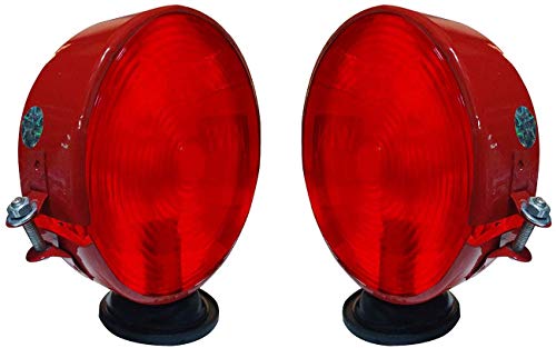 Lampes d'avertissement de sécurité tracteur 12V rouge signalisation Massey Ferguson