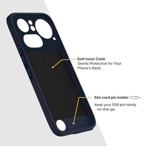 Image of Back Cover | MagFit Ring Design (Non-Magnetic) | Shockproof Case | Anti-Slip Grip | Raised Camera Edges | Slim Protective Case for Nothing Phone (4a) Pro 5G (Steel Blue)