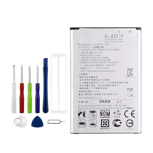 Vvsialeek BL-45F1F Replacement Battery for LG Phoenix 3 Battery for LG Aristo MS210 M150 M151 M210 Phoenix 3 Risio 2 Fortune M153 Fortune 2 LMX210CM,K8 2017,LV3 with Free Toolkit.