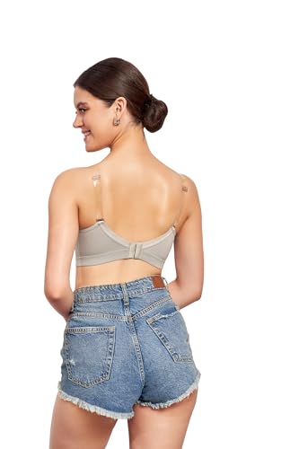 Image of Bralux Full Coverage Bra for Women Daily Use | Non-Padded Non-Wired Bra| Sweat Absorbent Seamless Bra | Replaceable Back Strap with Twin Hook Adjuster - 7002 Available in C & D Cup