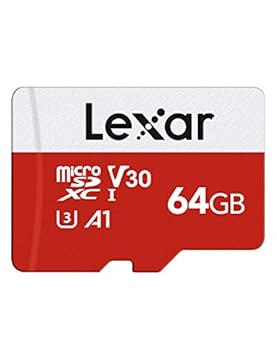 Lexar Micro SD 64 GB, Scheda Micro SD fino a 100 MB/sec(R), Scheda di Memoria microSDXC con Adattatore SD, A1, U3, C10, V30, Micro SD Card