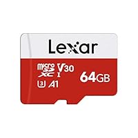 Lexar Micro SD 64 GB, Scheda Micro SD fino a 100 MB/sec(R), Scheda di Memoria microSDXC con...