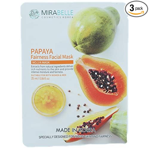 Mirabelle Papaya Fairness Facial Mask 25ml (Pack Of 3)