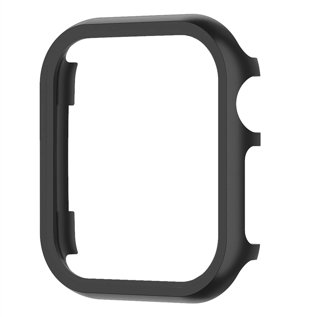 Metal Bumper Case Protective Cover Aluminum Alloy Edge Frame Guard (NOT Screen Protector) Compatible with Apple Watch 49mm Ultra, Black