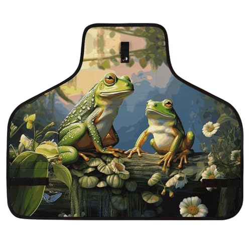 Delantal Many Frogs Sing con bolsillos 28.5" X 23.6"