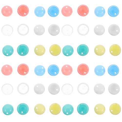 ibasenice 30 cápsulas de plástico de 20 mm para premios   Recambios de Bolas de Chicle vacías para máquinas expendedoras, Juegos de Bingo y Otros Juegos de premios. Accesorios para Fiestas.