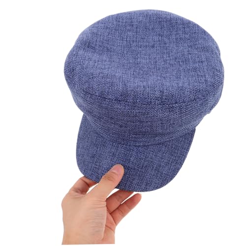 VALICLUD Stylish Captain Cap for Spring and Summer Efficient Sun Protection for Students and Outdoor Fun Retro Vintage Design Blue4