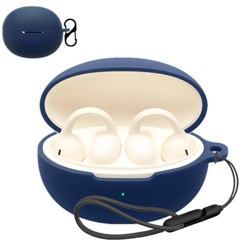 For Baseus Bass BC1 Lite �p �P�[�X �J�o�[ �yNOUKAJU�z ���C�����X �C���[�z�� �V���R�� �ی�P�[�X �i�J���r�i�t��+�X�g���b�v�t�� �j �����h�~ �L�Y�h�~ �ϏՌ� �����[�d�\ �h�� �h�o (�u���[)