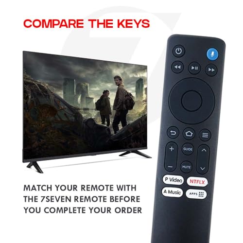 Image of 7SEVEN Compatible with Mi Redmi FireTv OS 7 Remote for L32R8-FVIN L43R8-FVIN L32MA- FVIN Model Suitable for F Series 32 43 Inch Television Bluetooth Voice Command Control - Pairing Must