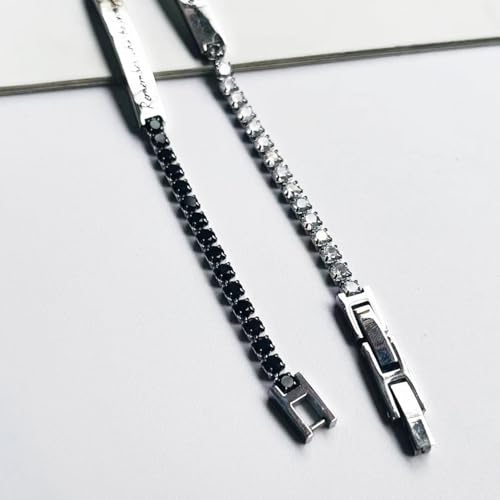 Remember Who The Fuck You Are Bracelet, Moissanite Tennis Bracelet Stainless Steel Dainty Crystal Bracelet Inspirational Motivational Christmas Birthday Jewelry Gift For Women Man3