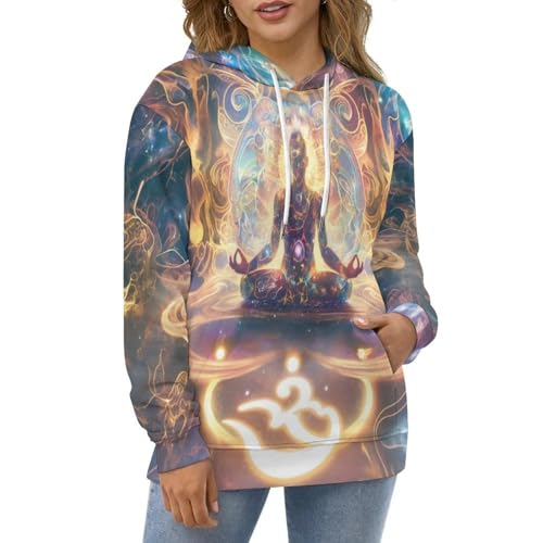 Sweat tendance Harajuku pour look urbain quotidien pull à capuche cosmique 3D - 2