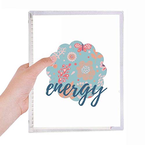 Carnet de peinture à feuilles en spirale rechargeable bloc dessin feuilles bleues