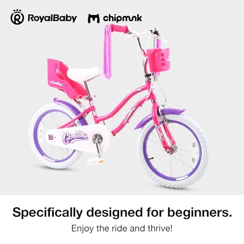 Image of Chipmunk Kids Bike Toddlers 12 14 16 18 Inch Wheel Bicycle Beginners Boys Girls Ages 3-11 Years, Multiple Color Options