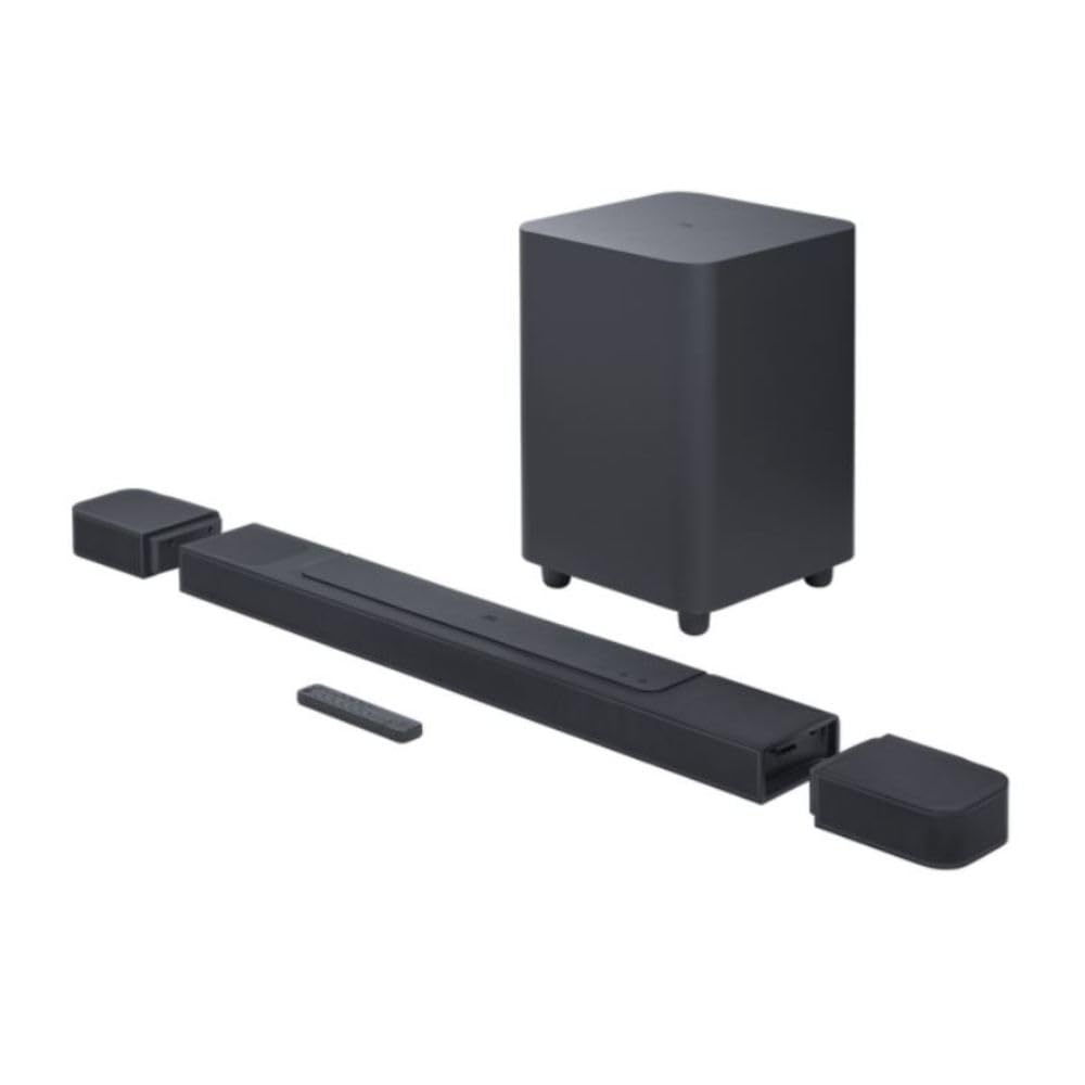 使用2時間　JBL BAR 1000 JBL BAR 1000 MB, Dolby Atmos 3D Soundbar,Wrl.Subw. : Amazon.com.tr