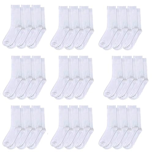 Trail maker 100 Pairs of Bulk Socks for Men Crew Socks Size 10-13 Moisture Control Heat and Cold Resistant Socks Bulk2