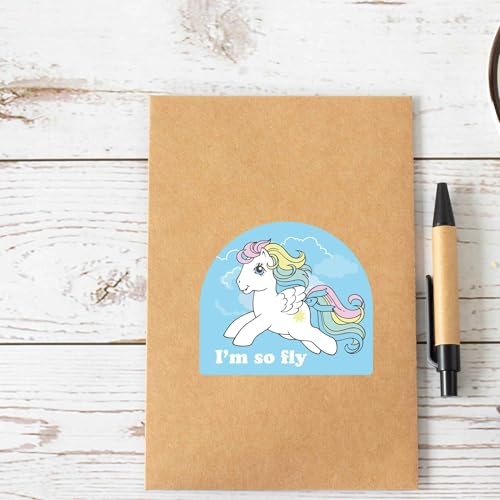 Image of Hasbro My Little Pony I'm So Fly Adhesive Vinyl Decal - Fun Starshine Sticker for Car, Laptop or Water Bottle