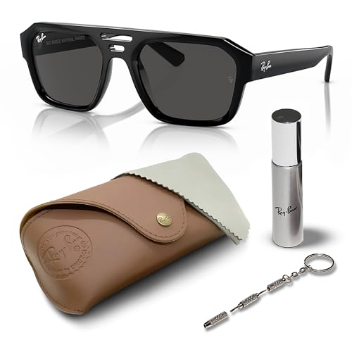 Ray-Ban RB4397 CORRIGAN BIO-BASED Square-Round Shaped Sunglasses for Men & Women with Official RAYBAN Eyewear Kit