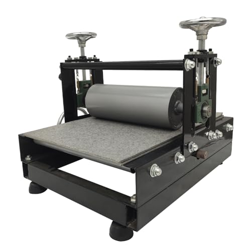 Preasion L300032FBA Etching Press Machine Etching Printing Press Printmaking Letterpress Machine Printmaking Rubbing Machine Plaster Wood Paper Slab Roller Size: 28 * 10Cm thumb #4