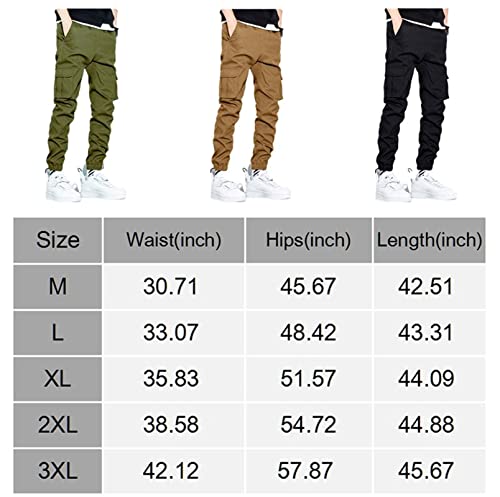 Lexiart Mens Joggers Cargo Pants Workout Athletic Sweatpants Casual Tapered Pants Outdoor Sports Pants Grey #TOP4