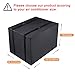 Window Air Conditioner Cover Outdoor, Luxiv Outside Window AC Unit Cover Black Dust-proof Waterproof Outdoor AC Protection Insulation Defender (25.5Wx20.5Dx18H)