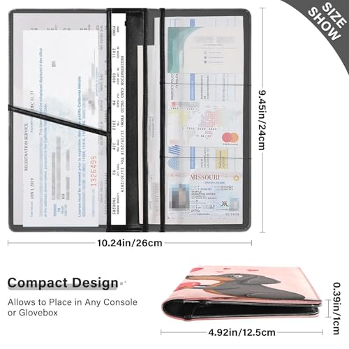 Organizador para auto de cuero clásico miniatura 3