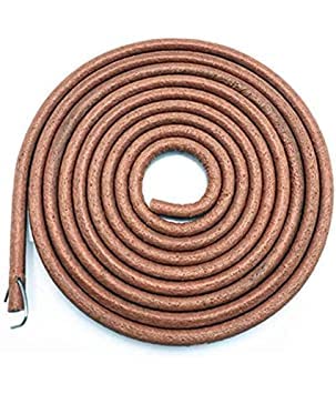 Zeniso 5mm Household Home Old Sewing Accessory Leather Belt Treadle Parts with Hook - 72 Inch, 183cm, Brown