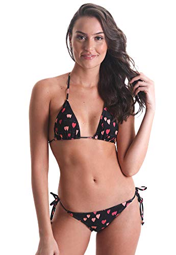 Calcinha Biquíni Avulso Lacinho Bossa Nova PPOETA - Preto - GG