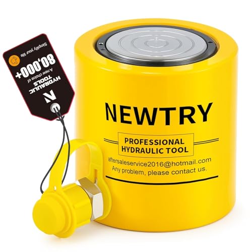 Image of NEWTRY 1Pcs 200 ton Hydraulic Jack Cylinder Short Type Stoke 50mm(2inch) Protable Hydraulic Ram Industrial Lifting Jack, not for Car (200T)