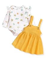 Borlai Kleinkind Baby Mädchen Kleidung Langarm Floral Strampler Hosenträger Gestrickter Rock Outfits Bekleidungsset Babykleidung