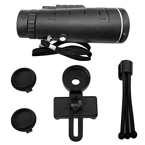 KKmoon 40X60 Outdoor Monocular BAK4 Monocular Telescope HD Vision Prism Scope Compasso embutido com