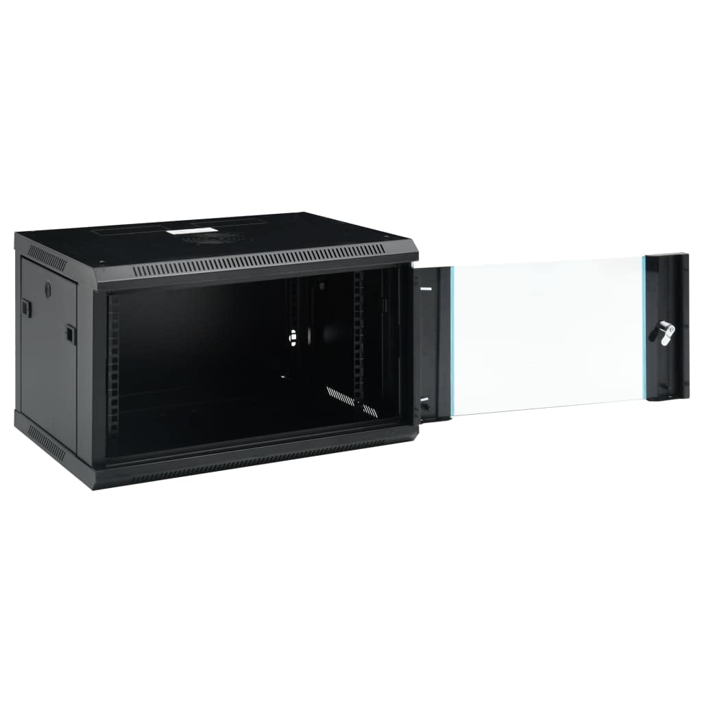 Gabinete de red montado en la pared 6U 19 IP20 600x450x375 milímetros
