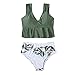 SamMoSon Tuta da Bagno Posata Bikini Yoga Cravatta da Bagno in Costume da Bagno Perizomi Bikini A Perizoma Laterale Cravatta Bottoms Stringa per Le Donne Endo-1,4-Beta-glucanasi