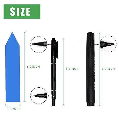 1000 Pcs Plastic Plant Labels For Seeding Plant Tags For Outdoor Garden Waterproof, Garden Labels Pot Marker Garden Stake Tags With Permanent Marking Pen #TOP1