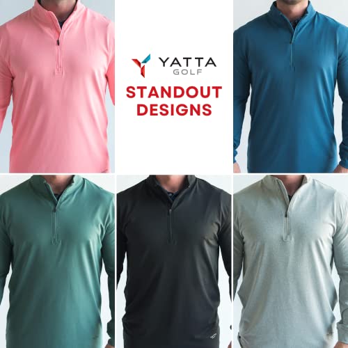 YATTA GOLF Premium Mens Quarter Zip Pullover -Soft and Comfortable Sweaters for Men4