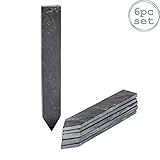Nicola Spring Slate Marqueurs Plantes - Rustique Jardin Fleur Herbe �tiquettes de l�gumes - 2 x 15.5cm - Naturel - Lot de 6