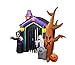 8.5 Foot Halloween Inflatable Haunted House Castle with Skeleton, Ghost & Skulls