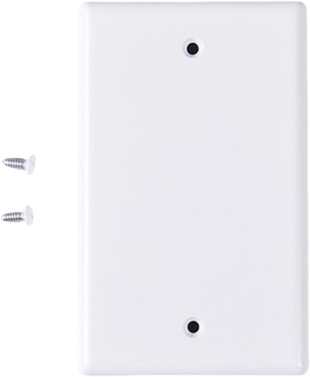 Plug Covers 2pcs Electrical Outlet Cover Plates Switches Plates Outlet Covers Socket Plug Covers For Home(White for Style 2)