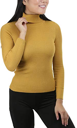 Image of ToBeInStyle Women's Classic Knit Fold Over Turtleneck Pullover
