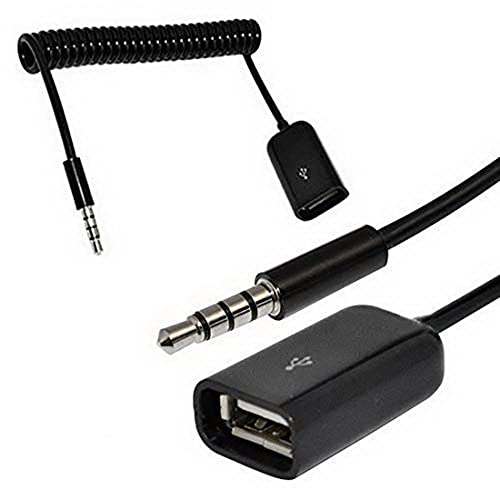 AKNPMHT USB 2.0LkP[uAUSB to 3.5mm P[u XɃIX bLRlN^t 3.5mm dP[u Lk߉\ 1M USB ΂˃P[u