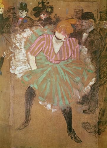 Toile murale de Toulouse Lautrec pour la décoration du salon style cabaret parisien