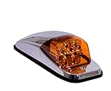 Maxxima M27011Y Amber LED Chrome Upper Cab Marker Light