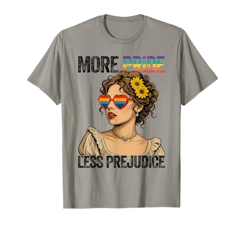 More Pride Less Prejudice LGBT Pride Month Gay Pride Lesbian T-Shirt