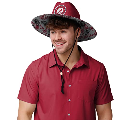 Image of FOCO Alabama Crimson Tide NCAA Team Color Straw Hat