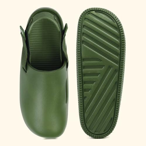 Image of YOHO Glide Clog Sandals for Men | Mule Shape Clogs with Adjustable Straps | Lightweight & Waterproof Cushioned Footwear for Everyday Use