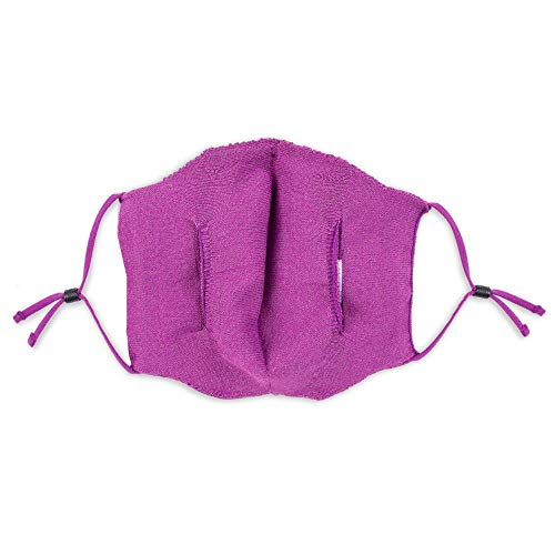 Wembley Laboratory-Tested Adjustable and Washable Silver Linings Face Mask with 10-Replaceable Filters, Dark Purple, X-Small (Kids) - Thumbnail 2