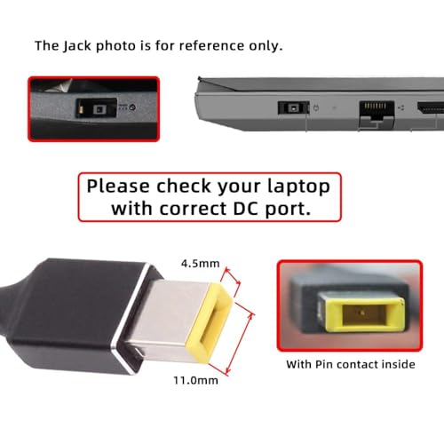 Image of Tobo USB C to DC Adapter,USB C Female to DC 11.0x4.5mm Barrel Jack Plug PD 100W Laptop Fast Charging Adapter with Wattage Display TD-1263CC