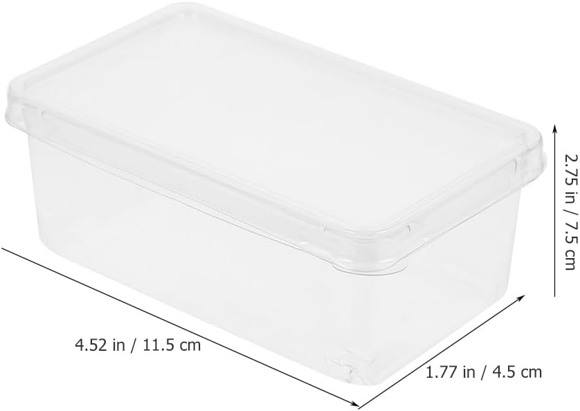 Hemoton Clear Tiramisu Box with Lid 4.5 Inch Disposable Cake Container for Tiramisu Mousse Pastry Bakery Take-Out Food Holder