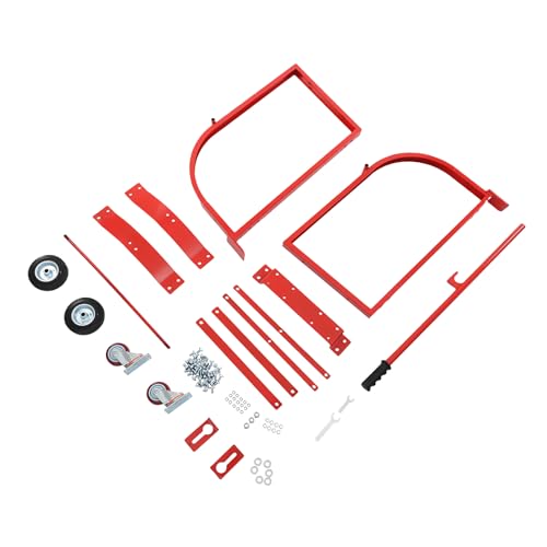Carrello per tamburo, carrello mobile con ruote per fusti da 55 galloni, supporta 272,2 kg, ideale per officine e garage
