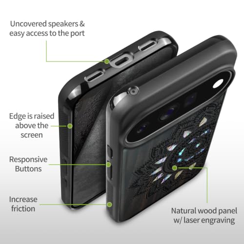 Coque Pixel 11 Pro Carveit en bois gravé idée cadeau - 6